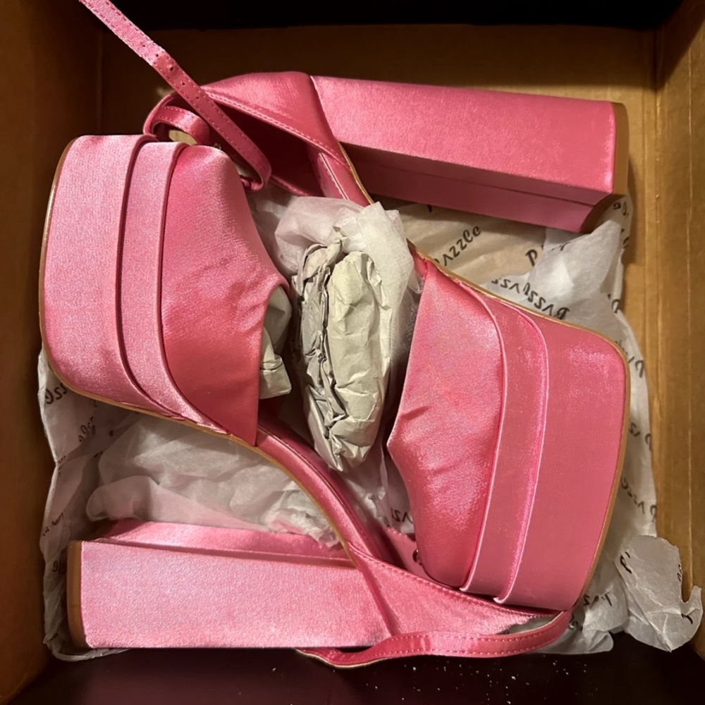 Fashion Nova Pink Platform Heels